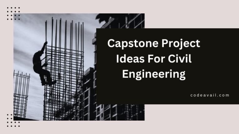capstone project ideas for civil engineering students