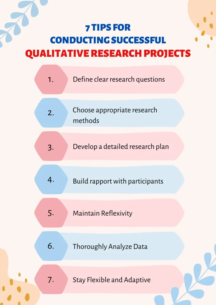 7 Tips for Conducting Successful Qualitative Research Projects