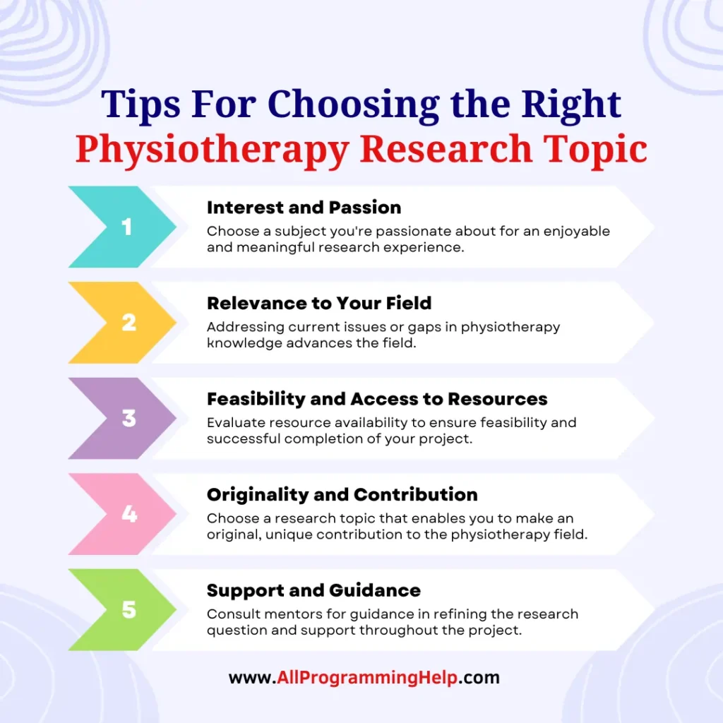 Tips For Choosing the Right Physiotherapy Research Topic